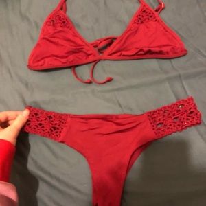Maroon Frankies Bikini
